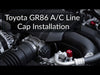VERUS ENGINEERING(ヴェルスエンジニアリング)A0628A・TOYOTA GRカローラ対応A/Cラインキャップキット：全3色
