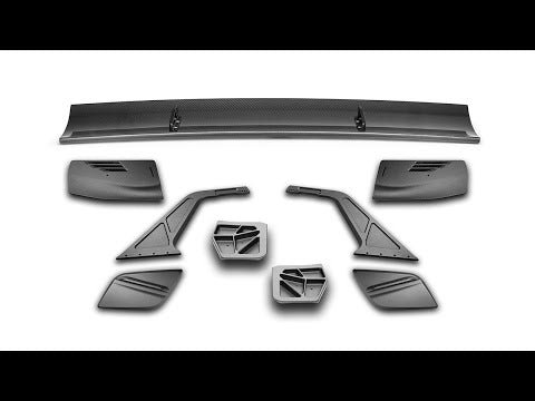 VERUS ENGINEERING(ヴェルスエンジニアリング)A0733A：シボレー・コルベットスティングレー（C8)：スワンネックV1Xリアウイングキット