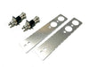 RK-ONLINE：プッシュロッドナンバーステーキット：汎用：ブラックヘッド：30mm幅ｘ100mm/135mmモデル：2本セット：86後期・BRZ対応モデル