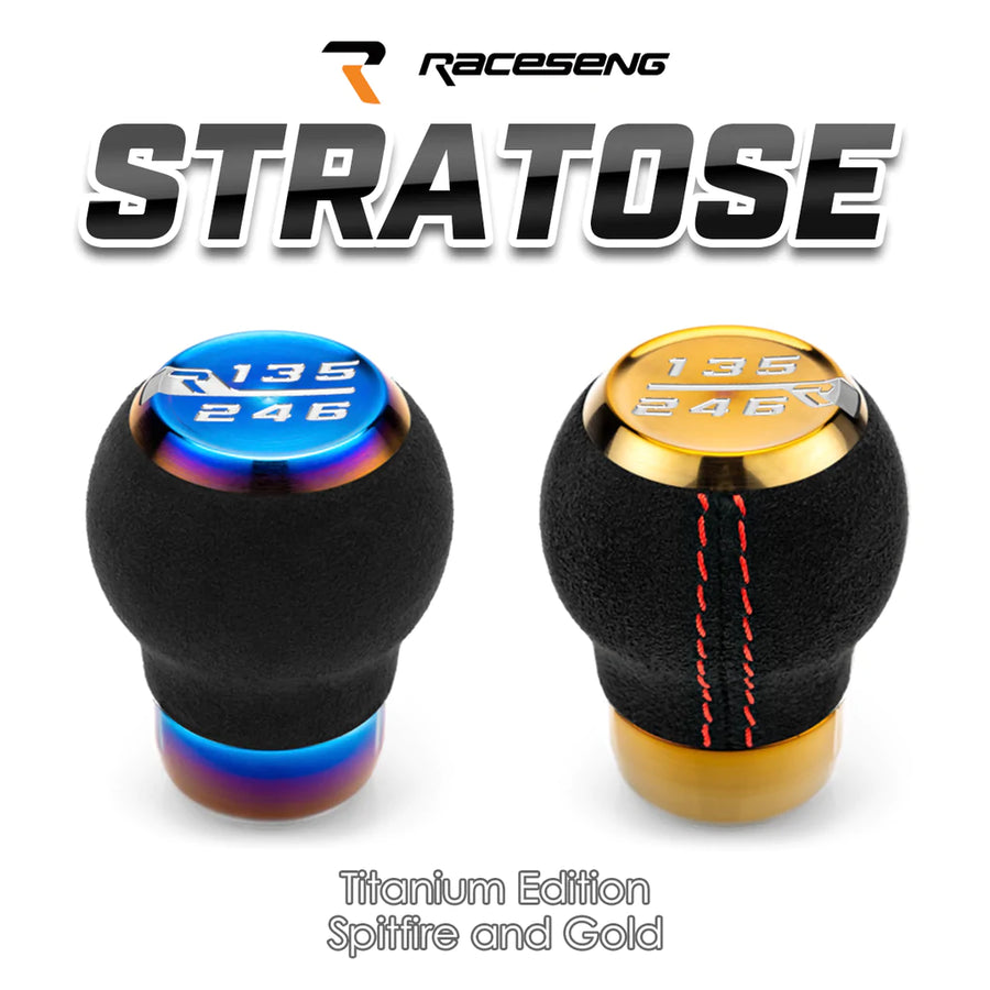 RACESENG レースセングシフトノブ：STORATOSE TITANIUM：ストラトス：チタンモデル：スピットファイア：GATE-1：限定各1個