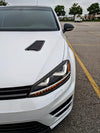 VERUS ENGINEERING(ヴェルスエンジニアリング)A0140A：VW Golf R / GTI (MK7)フードルーバーキット：ブラック：2枚セット