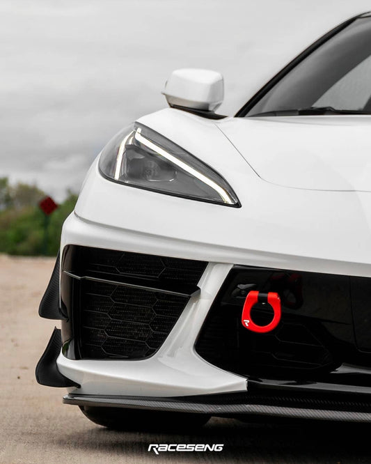 RACESENG Tug Hook タグフック トーフック：06301：全3色：コルベット(C8)：フロント用シャフトセット