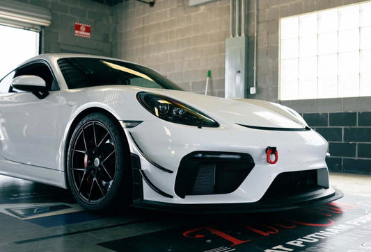 VERUS ENGINEERING(ヴェルスエンジニアリング)A0284A：ポルシェ：PORSCHE Cayman：718 GT4：デュアルダイブプレーン（カナード）：グロス/マット