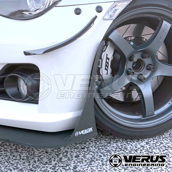 VERUS ENGINEERING(ヴェルスエンジニアリング)A0040A：TOYOTA 86(ZN6) / SUBARU  BRZ(ZC6)：ドライカーボンフロントスプリッターエンドブレート