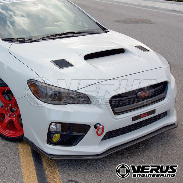 VERUS ENGINEERING(ヴェルスエンジニアリング)A0053A：SUBARU  WRX(VAB)：フードルーバーキット：左右セット：ブラックパウダーコート