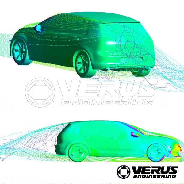 VERUS ENGINEERING(ヴェルスエンジニアリング)A0129A：VW GOLF  R(MK7)GOLF7：カーボンダイブプレーンキット（カナード）