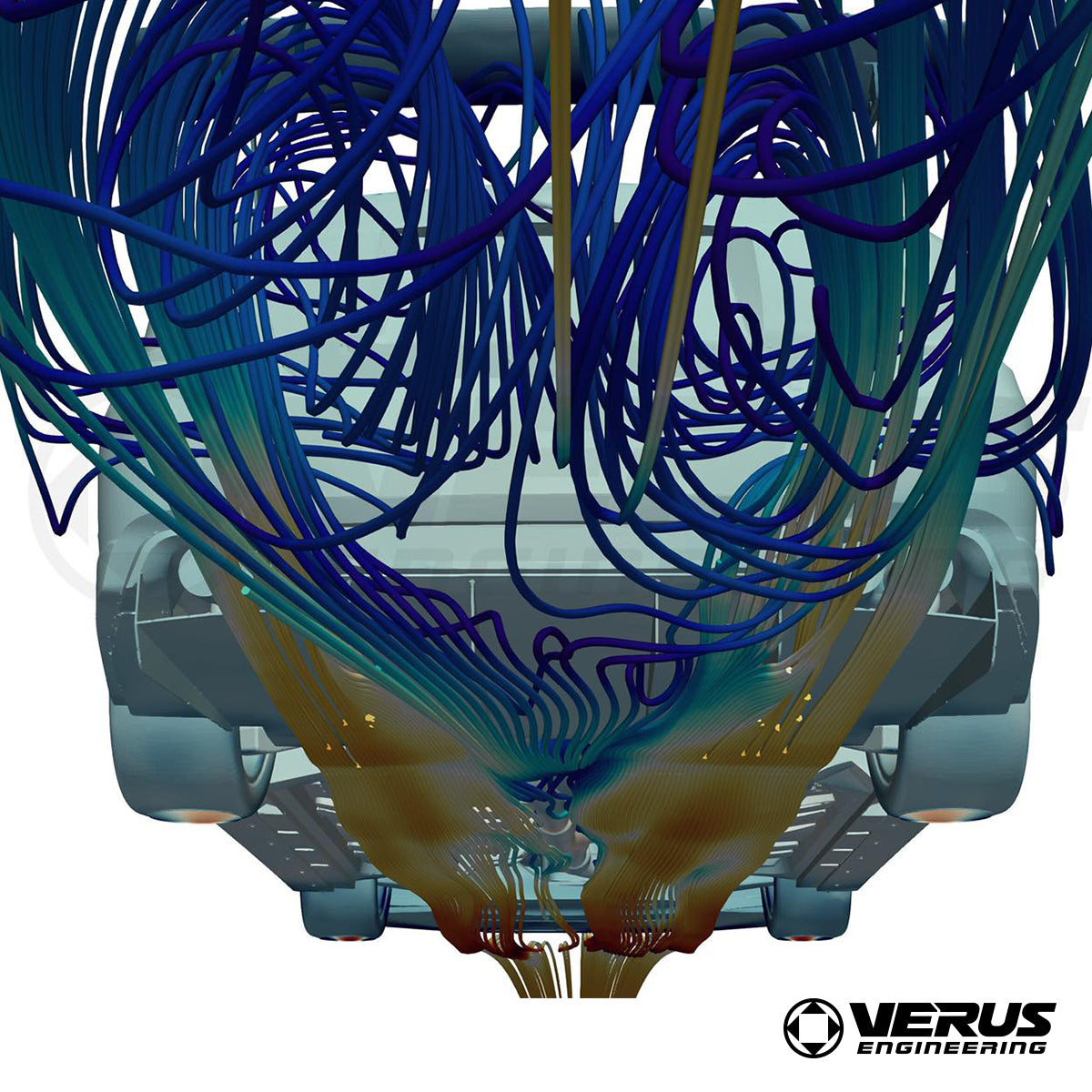VERUS ENGINEERING(ヴェルスエンジニアリング)A0187A：SUBARU・インプレッサWRX（GVB）対応アルミ製リアディフューザーセット：ノンアグレッシブタイプ
