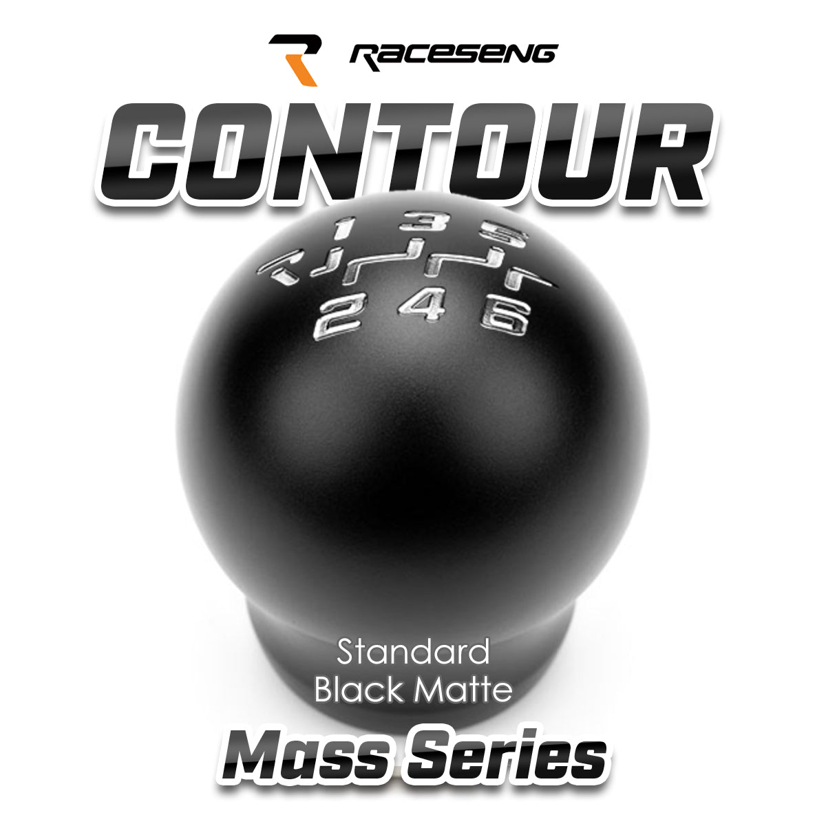 RACESENG レースセングシフトノブ MASSシリーズ CONTOUR コンツアー スタンダードカラー
