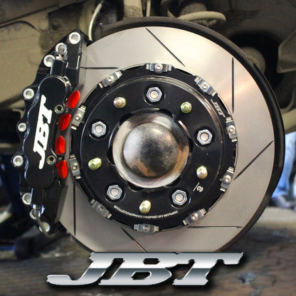 ■JBTブレーキキャリパー8POT（FM8）+2ピース380mmスリットローター＋ブラケット＋パッド＋ブレーキホース：フロントフルセット：全10色