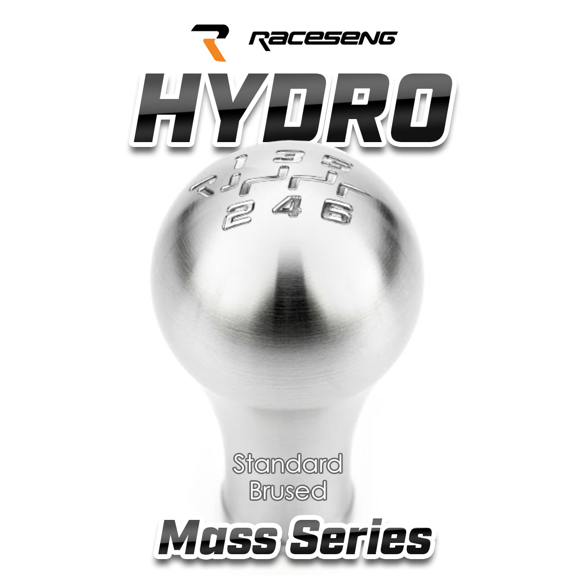 RACESENG レースセングシフトノブ MASSシリーズ Hydro ハイドロ：スタンダードカラー