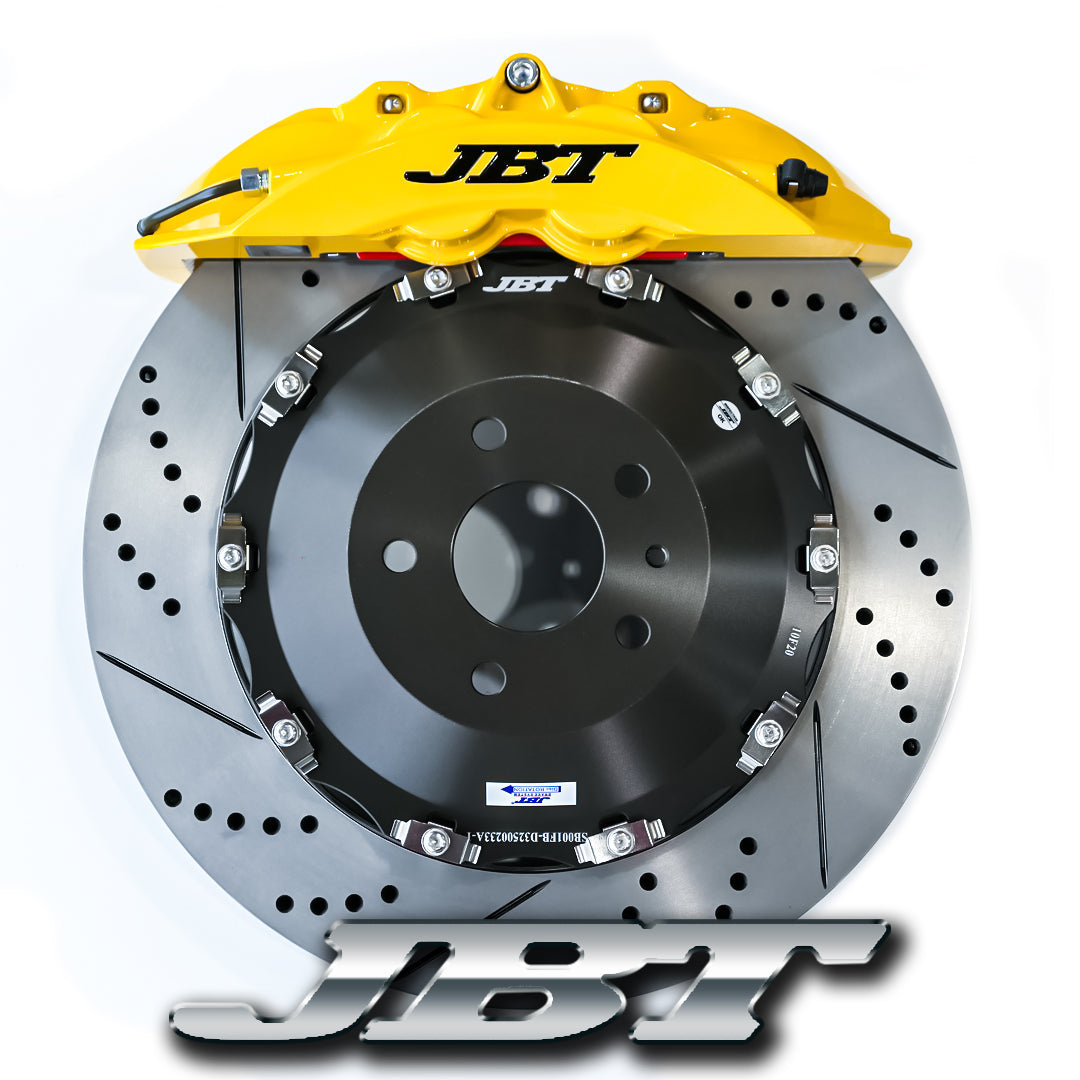 ■JBTブレーキキャリパー4POT（SP4P）+2ピース380mmスリットローター＋ブラケット＋パッド＋ブレーキホース：フロントフルセット：全11色