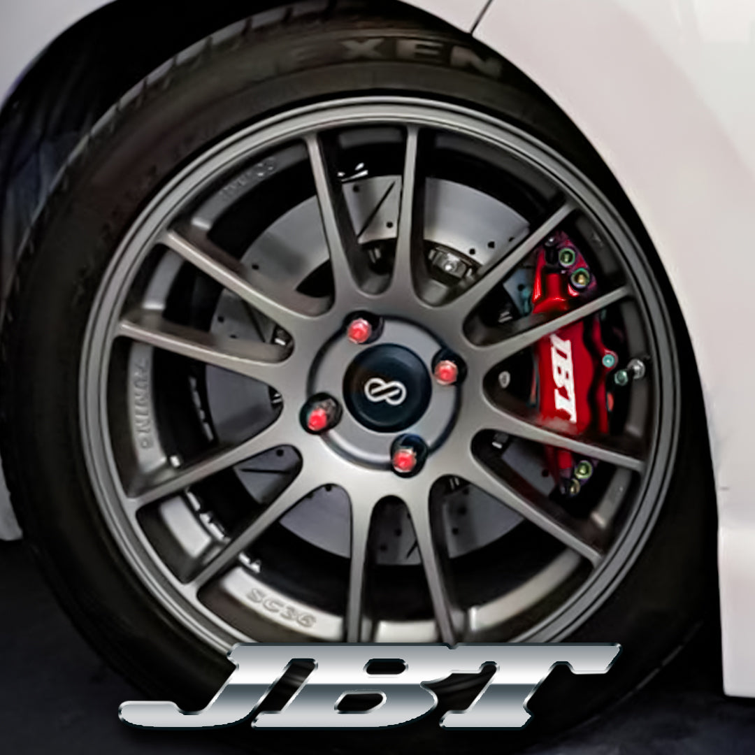 ■JBTブレーキキャリパー6POT（FM6P）+2ピース285/302mmスリットローター＋ブラケット＋パッド＋ブレーキホース：フロントフルセット：全10色