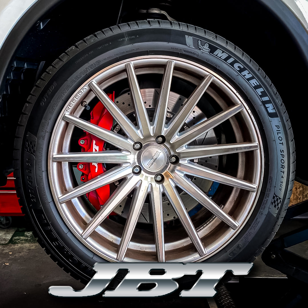 ■JBTブレーキキャリパー8POT（Z8）+2ピース400mmスリットローター＋ブラケット＋パッド＋ブレーキホース：フロントフルセット：全10色