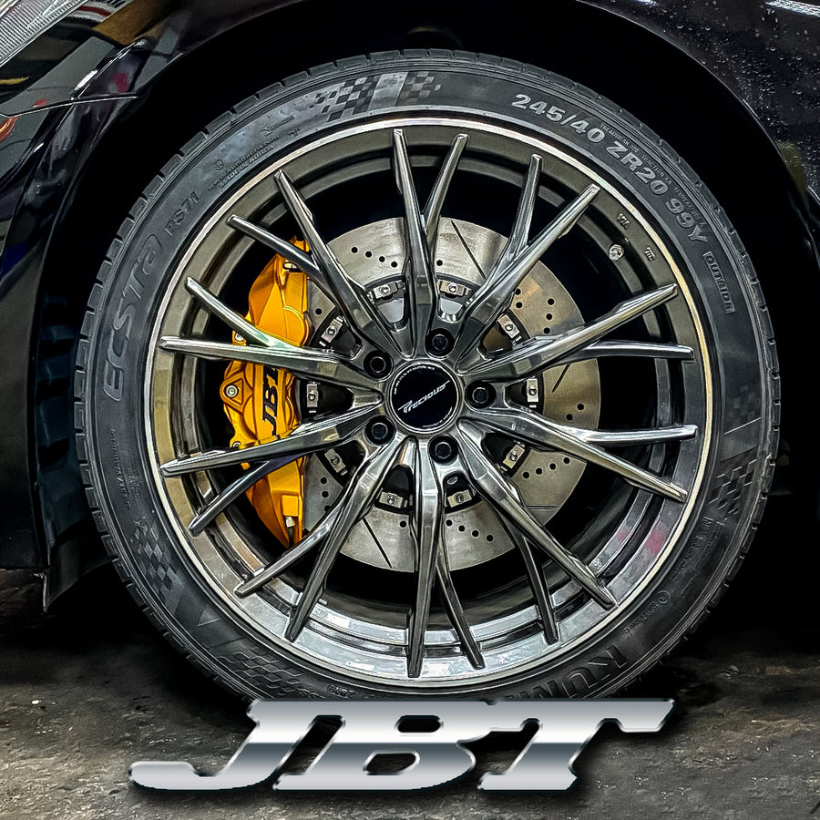 ■JBTブレーキキャリパー8POT（Z8）+2ピース400mmスリットローター＋ブラケット＋パッド＋ブレーキホース：フロントフルセット：全10色