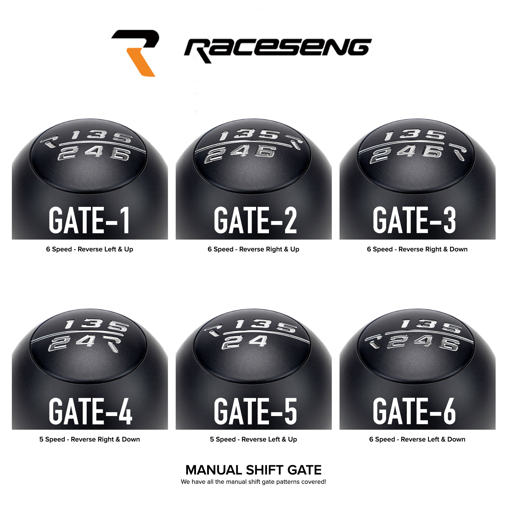 RACESENG レースセングシフトノブ TRACTION  トラクション-スムースカバーモデルセット（ステンレスベース・デルリンカバー）マットブラックのみ再販