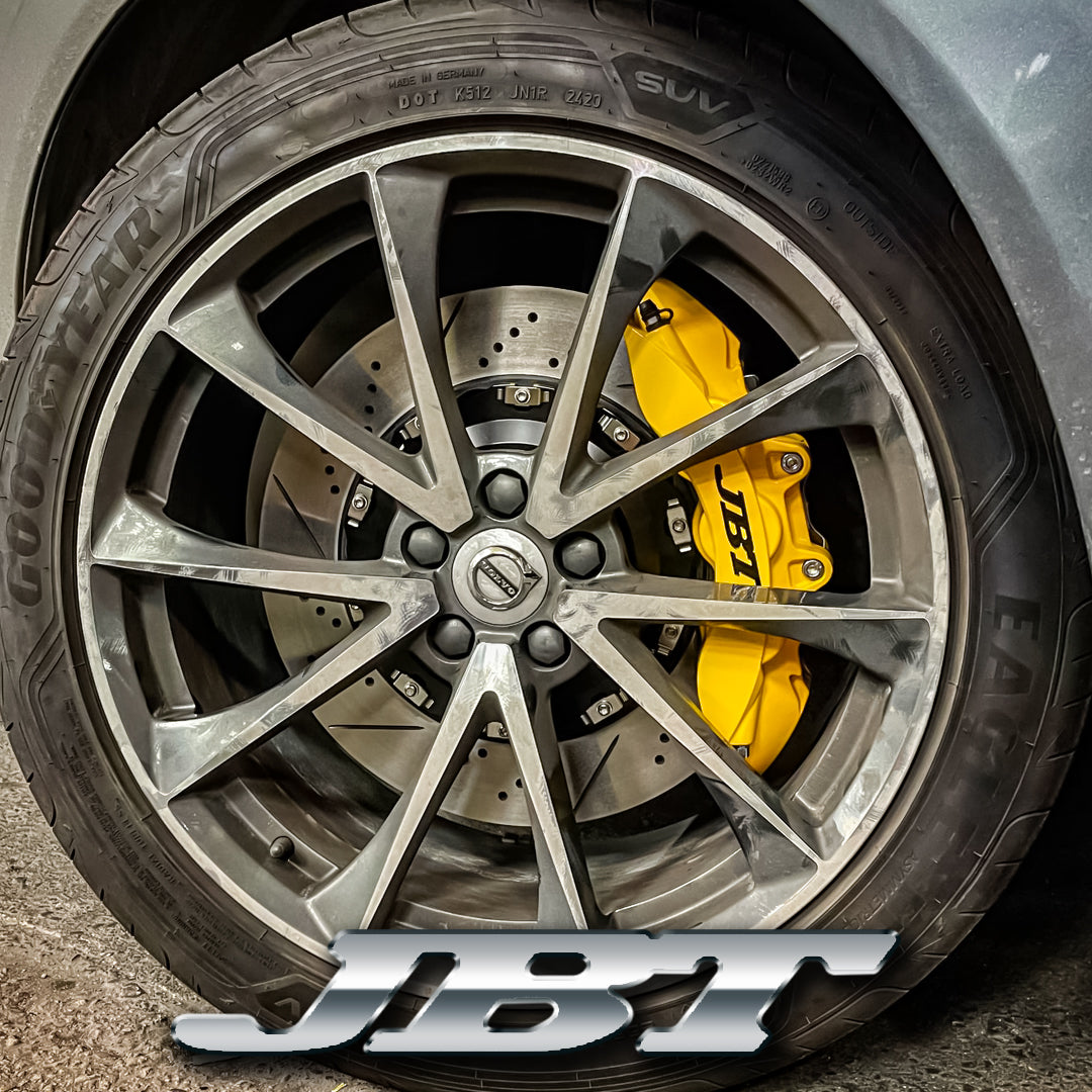 ■JBTブレーキキャリパー6POT（RS6P）+2ピース356mmスリットローター＋ブラケット＋パッド＋ブレーキホース：フロントフルセット：全10色
