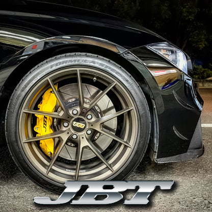 ■JBTブレーキキャリパー6POT（RS6P）+2ピース400mmスリットローター＋ブラケット＋パッド＋ブレーキホース：フロントフルセット：全11色