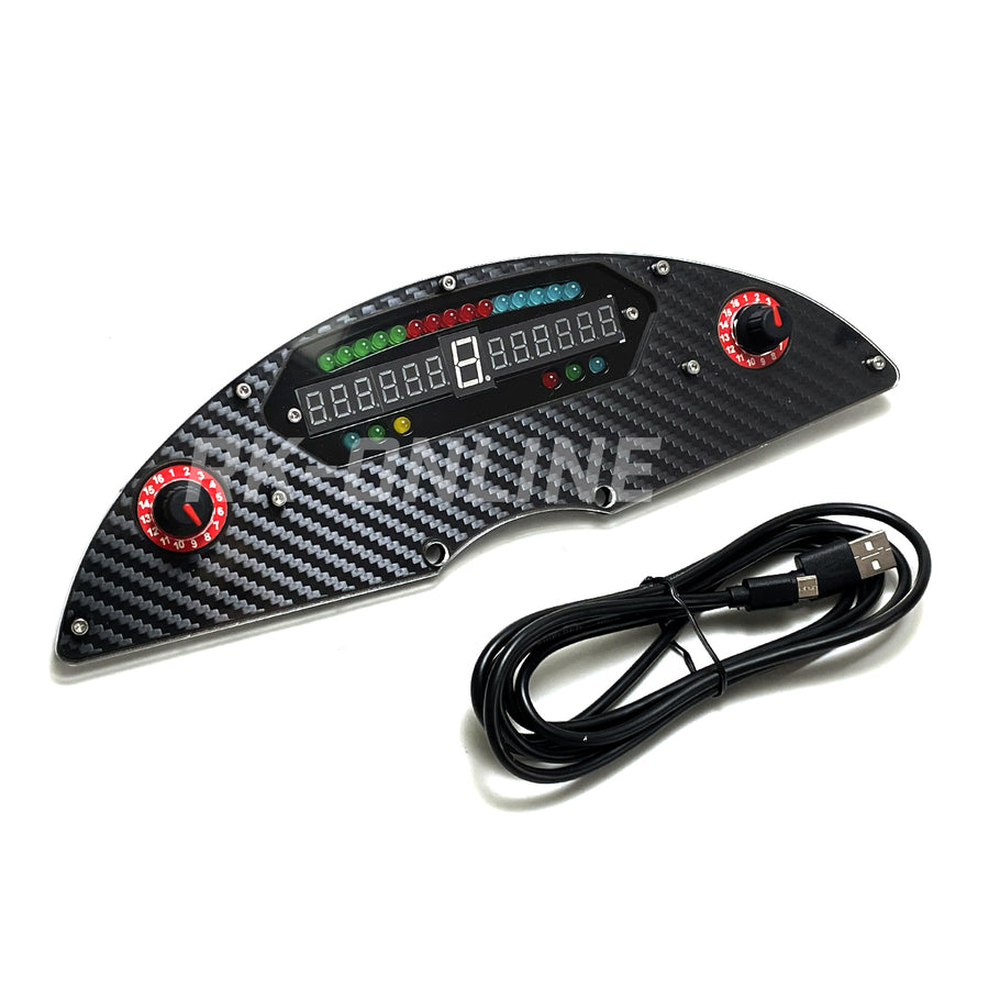 SIM RACING HARDWARE Pro-Raceシフトライトインジケーター：FANATEC CSWマウントタイプ・ロータリースイッチ付き