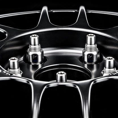 RACESENG チタンナット・ホイールナット：ショート貫通タイプ：TNS-1 LUG NUT - BRUSHED：ブラッシュ：20個セット
